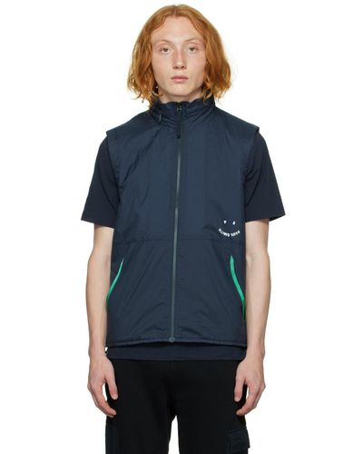 PS by Paul Smith Mixed Media Vest - Blue