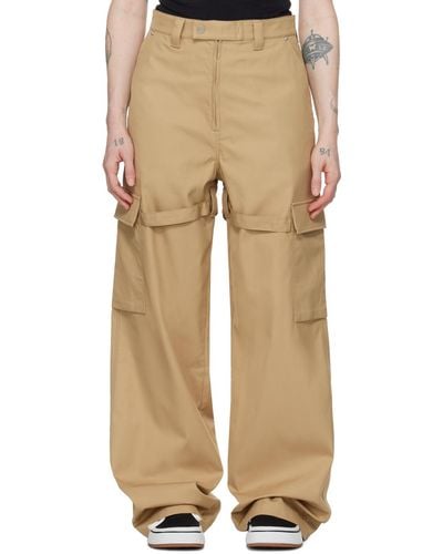 Ambush Relaxed-fit Cargo Trousers - Natural