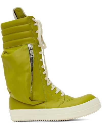 Rick Owens Green Cargobasket Trainers