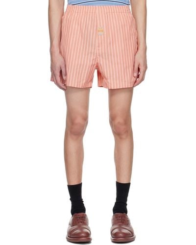 Martine Rose Striped Shorts - Pink