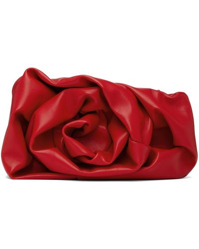 Burberry Pochette rouge à ornement de rose