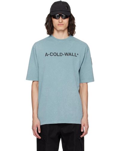 A_COLD_WALL* Overdye T-Shirt - Blue