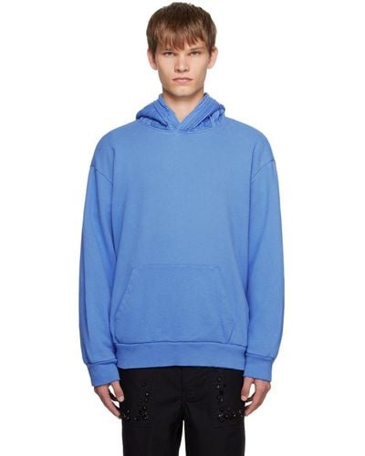 Undercover Embroidered Hoodie - Blue