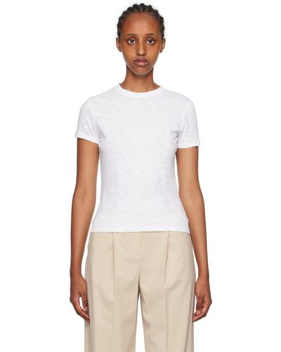 Theory Micro t-shirt blanc - Multicolore