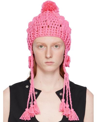 Anna Sui Butterfly Beanie - Pink