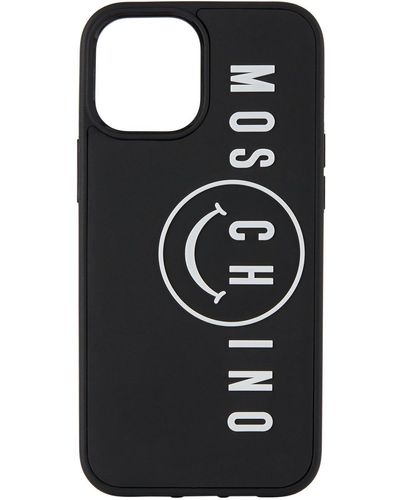 Moschino Black Logo Iphone 12 Pro Max Case