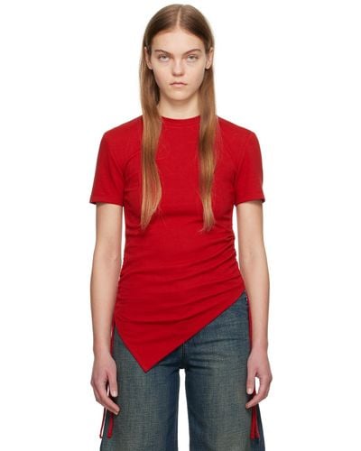 ANDERSSON BELL Ssense Exclusive Cindy T-shirt - Red