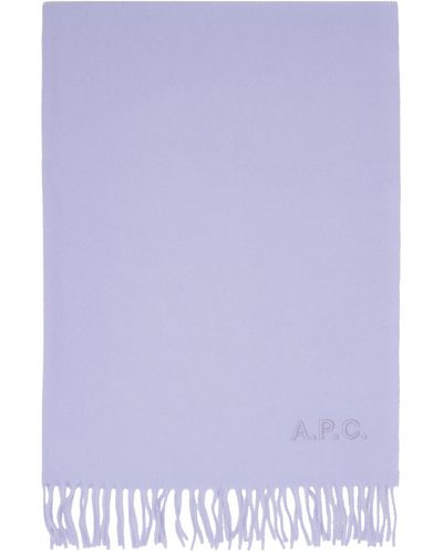A.P.C. . Purple Ambroise Scarf