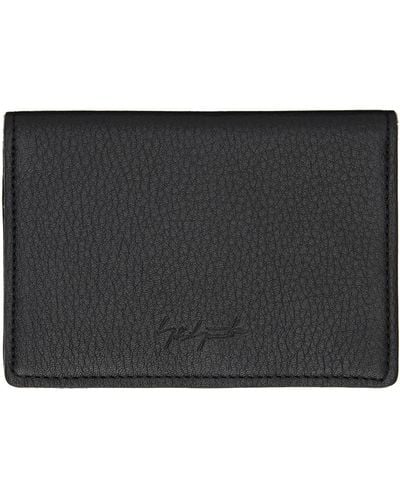 Yohji Yamamoto Black Discord Bifold Wallet