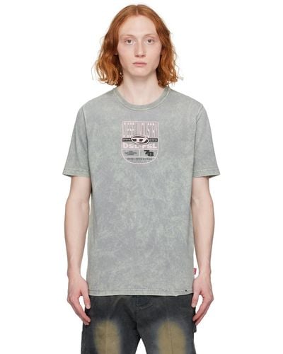 DIESEL グレー T-just-n17 Tシャツ
