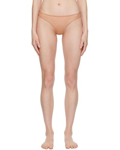 Agent Provocateur Tanga lucky brun clair - Multicolore