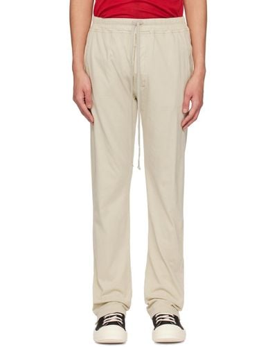Rick Owens Off-white Berlin Joggers - Natural