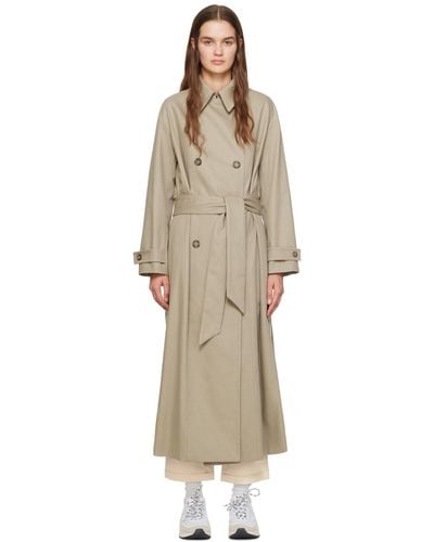 A.P.C. . Taupe Louise Trench Coat - Natural