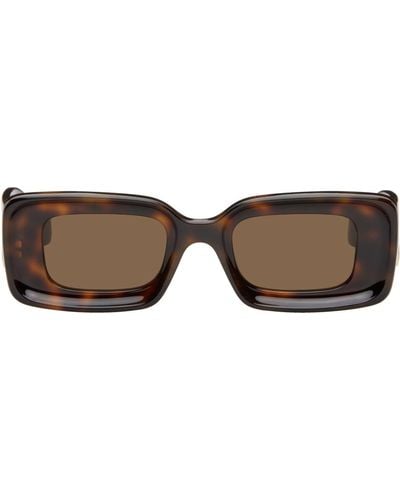 Loewe Tortoiseshell Rectangular Sunglasses - Black