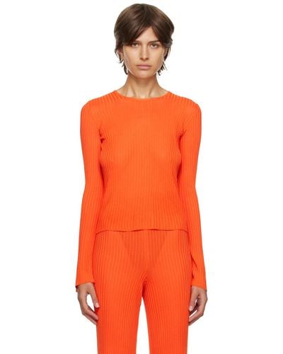 Marques'Almeida Fitted Sweater - Orange