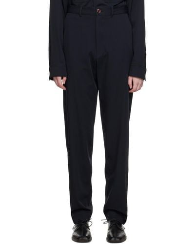 Lemaire Black Loose Suit Trousers