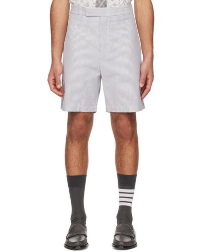 Thom Browne Thom E Striped Shorts - White