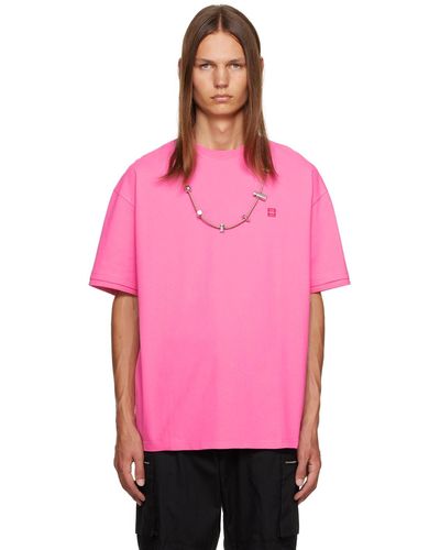 Ambush T-shirt rose à logo brodé