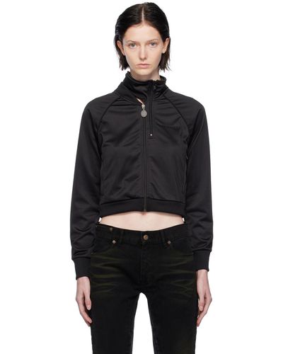Y. Project Double Collar Track Jacket - Black