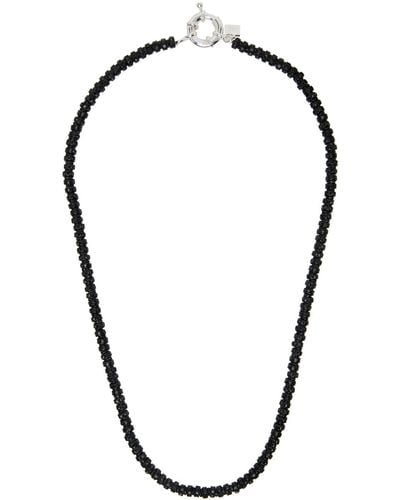 PEARL OCTOPUSS.Y Skinny Diamond Necklace - Black