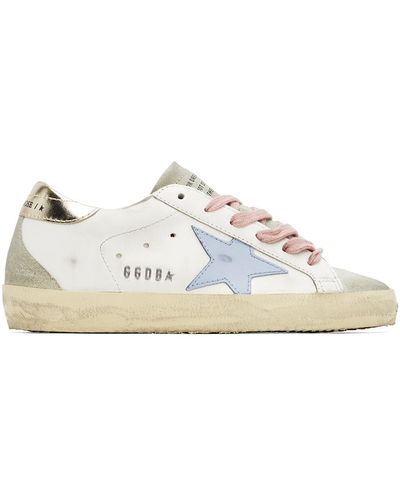 Golden Goose Superstar 81774 Star-applique Low-top Leather Trainers - White