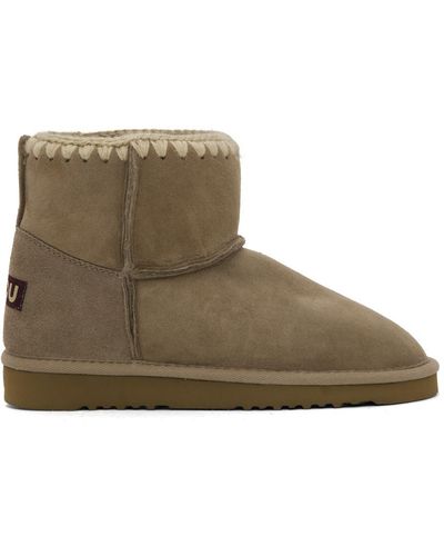 Mou Taupe Classic Boots - Green