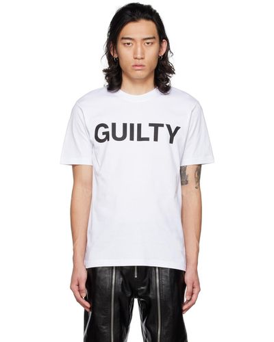 032c ホワイト Guilty Tシャツ