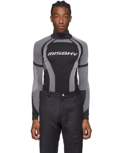 MISBHV Black And White The Classic Logo Active Turtleneck
