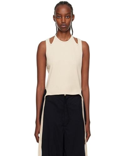 Dion Lee Halter Tie タンクトップ - ブラック