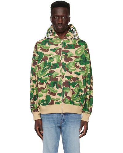 BAPE ART CAMO SHARK HOODIE MENS