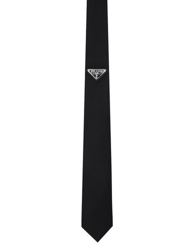 Prada Re-nylon Gabardine Tie - Black