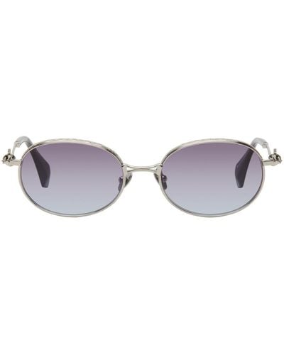 Vivienne Westwood Oval Metal Sunglasses - Black