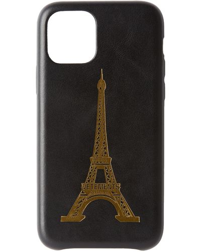 Vetements Eiffel Tower Iphone 11 Pro Max ケース - ブラック