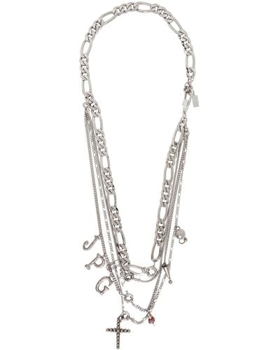 Jean Paul Gaultier Multiple Chainscharms Necklace - Black