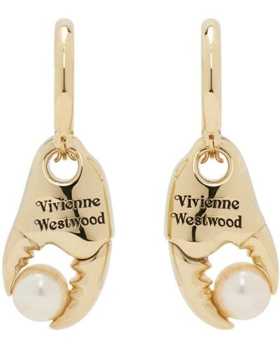 Vivienne Westwood Gold Freda Earrings - Metallic