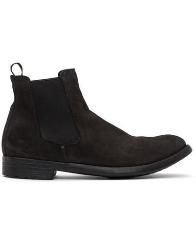 Officine Creative Suede Hive 7 Chelsea Boots - Gray