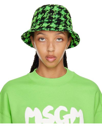 MSGM Wool Bucket Hat - Green