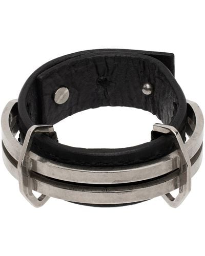 Julius Leather Bracelet - Black