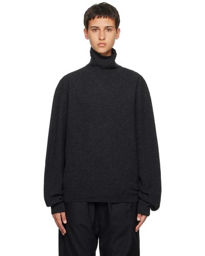 Lemaire Relaxed Turtleneck - Black