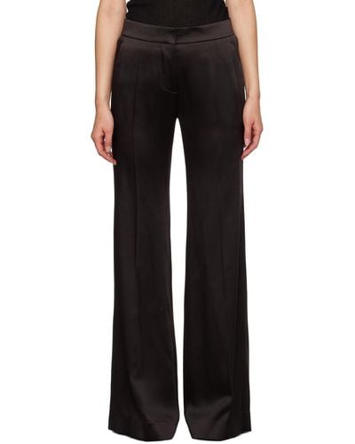 Givenchy Brown Flared Trousers - Black