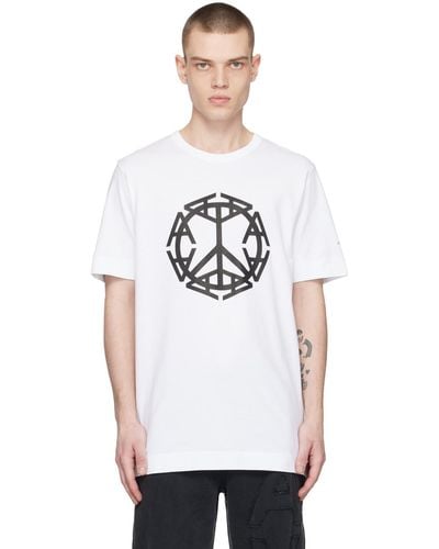 1017 ALYX 9SM ホワイト Peace Sign Tシャツ