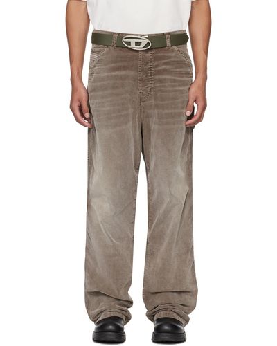 DIESEL Brown D-livery Jeans - Multicolour