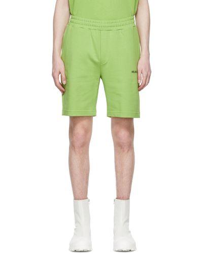 Helmut Lang Cotton Shorts - Green