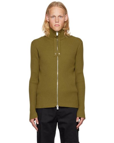 1017 ALYX 9SM Zip-up Sweater - Green