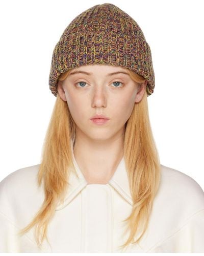 Chloé Recycled Cashmere Beanie - Natural