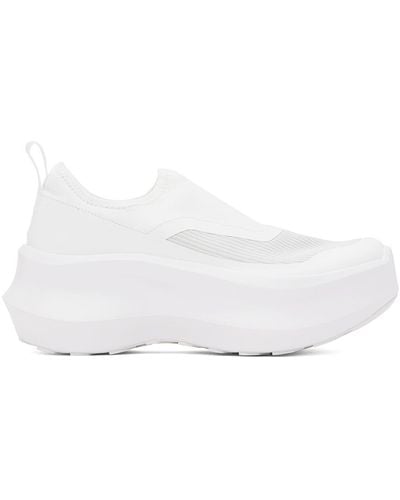 Comme des Garçons White Salomon Edition Slip-on Platform Sneakers - Black