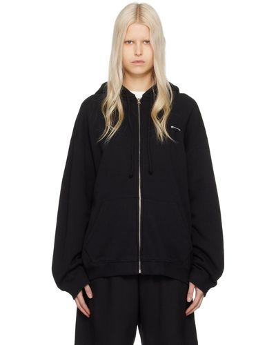 MM6 by Maison Martin Margiela Black Safety Pin Hoodie