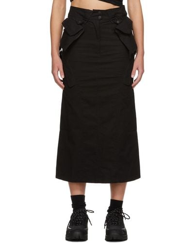 Hyein Seo Cargo Midi Skirt - Black