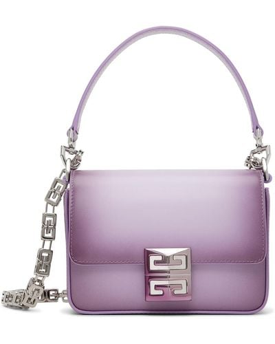 Givenchy Purple Small 4g Cube Chain Shoulder Bag