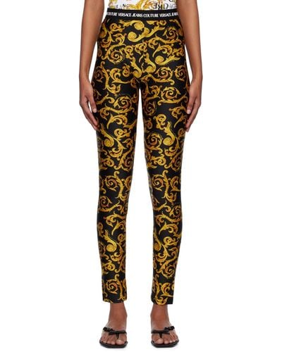 Versace Jeans Couture Black Sketch Couture leggings